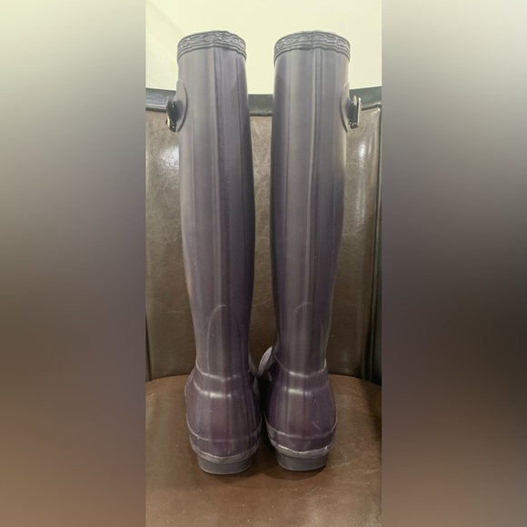 Hunter Original Tall Women’s Matte Purple Wellington Rain Boots Size 6 - Picture 4 of 15